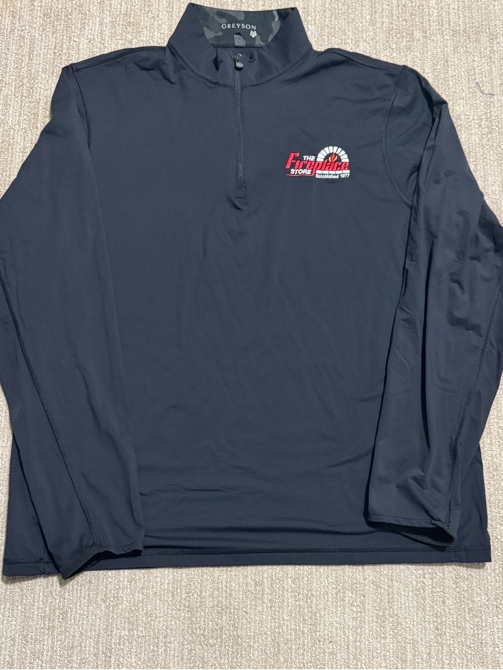 Greyson Tate Mockneck Quarter-Zip Pullover Men's XL Black Golf Performance Top - Picture 2 of 12